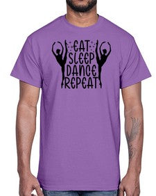 Eat sleep dance repeat 123#- ballet- Cotton Tee