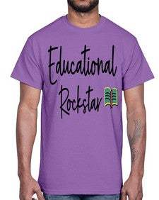 Educational Rockstar 46#- teacher- Cotton Tee
