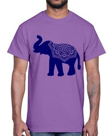 ElephantMandala 414#- mandala- Cotton Tee