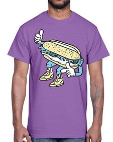 Enjoy bite me 119#- cartoon food- Cotton Tee