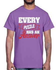 Every puzzle has an answer 11#- video games- Cotton Tee