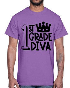 First Grade Diva 127#- first grade- Cotton Tee