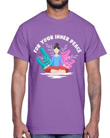 For Your Inner Peace 222#- yoga- Cotton Tee