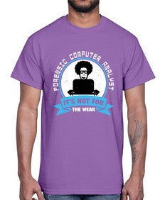 Forensic computer analyst 46#- computer- Cotton Tee