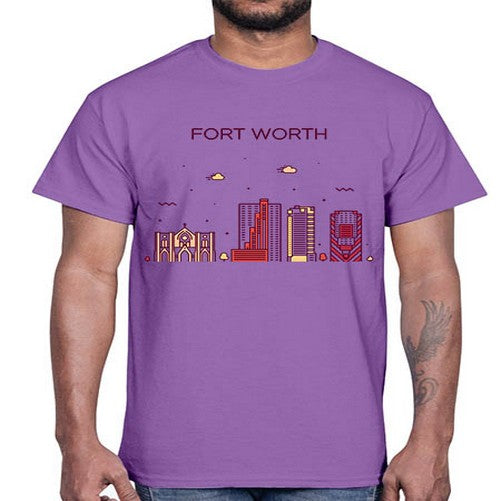 FortWorth 740#- cities- Cotton Tee