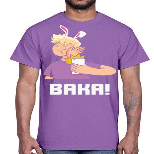 Funny Anime Baka Rabbit Slap Anime 228#- anime- Cotton Tee