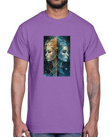 Gemini 56#- gemini- Cotton Tee