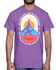Get Stretched 225#- yoga- Cotton Tee