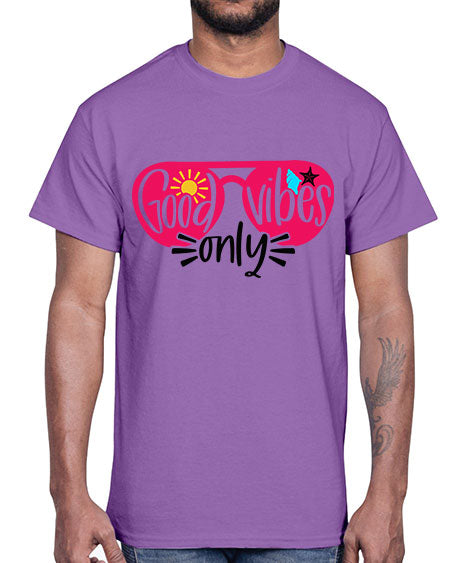 Good Vibes Only Style 42#- summer- Cotton Tee