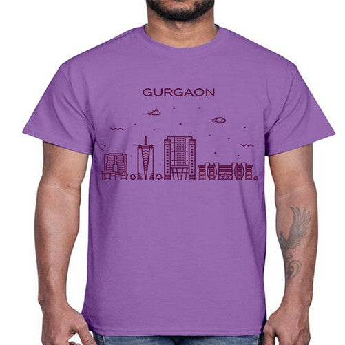 Gurgaon 797#- cities- Cotton Tee