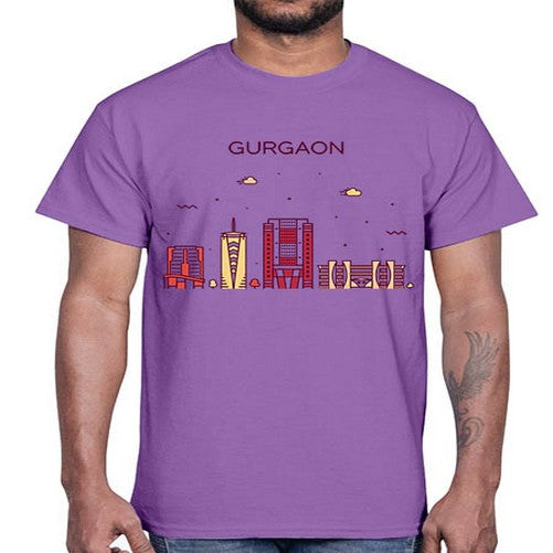 Gurgaon 799#- cities- Cotton Tee