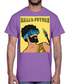 Hallo Future 497#- art pop art- Cotton Tee