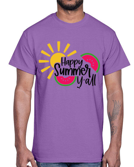 Happy Summer Yall Style 41#- summer- Cotton Tee