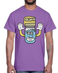 Happy me 136#- cartoon food- Cotton Tee