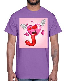 Heart 139#- cartoon general- Cotton Tee