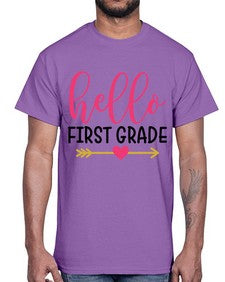 Hello First Grade 282#- first grade- Cotton Tee