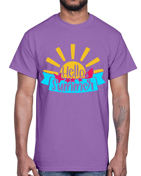 Hello Summer Style 38#- summer- Cotton Tee