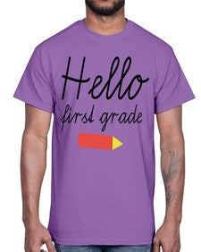 Hello first grade 274#- first grade- Cotton Tee