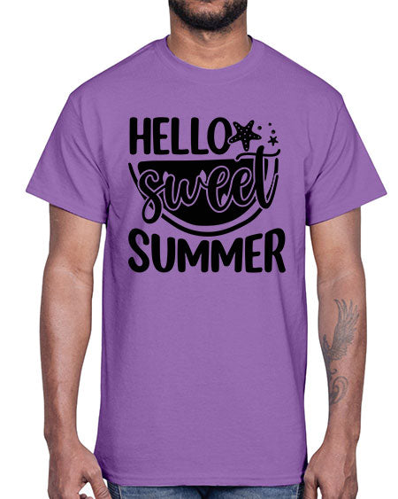 Hello sweet summer 01#- summer- Cotton Tee