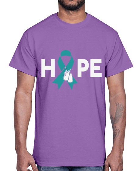 Hope PTSD Awareness Dog tag 21#- PTSD- Cotton Tee