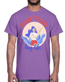 Hug Yoga Hug Life 261#- yoga- Cotton Tee