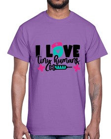 I Love Tiny Humans Style Style 904#- nurse- Cotton Tee