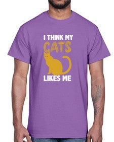 I Think My Cats- cats- Cotton Tee