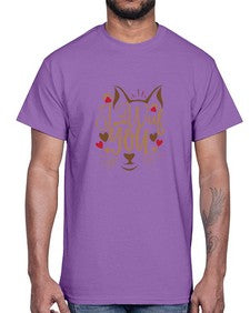 I Wuf You Style 16#- cats- Cotton Tee