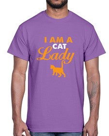 I am a cat lady- cats- Cotton Tee