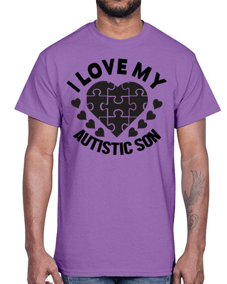 I love my Style 46#- autism- Cotton Tee