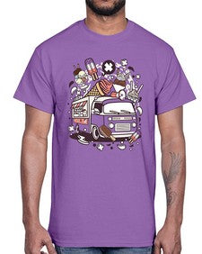 Ice Cream Van 1174#- ice cream- Cotton Tee