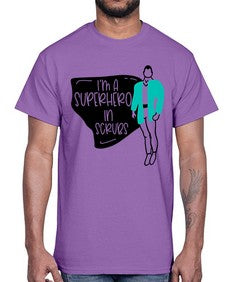 Im A Superhero In Scrubs Style Style 972#- nurse- Cotton Tee
