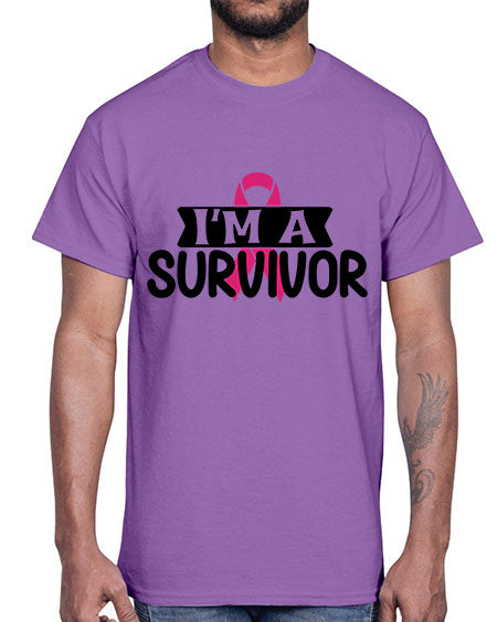Im a Survivor 17#- breast cancer- Cotton Tee