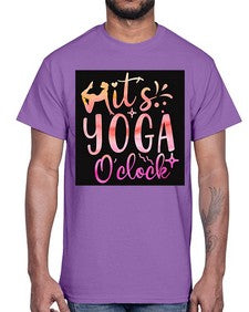 It s yoga O clock  345#- yoga- Cotton Tee