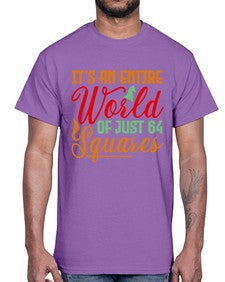 Its an entire world of just squares 124#- chess- Cotton Tee