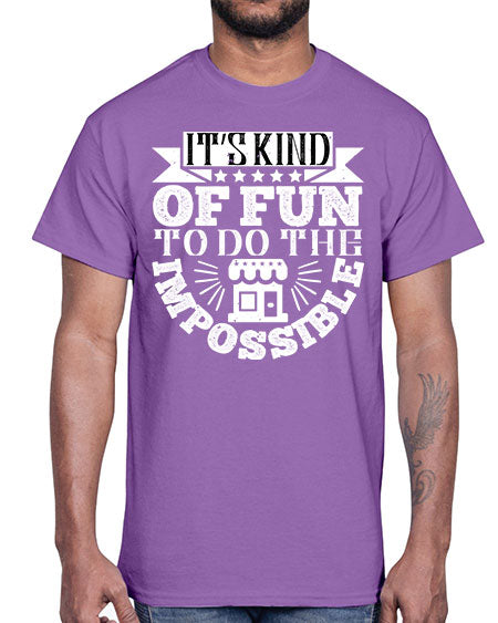 Its kind of fun to do the impossible Style 251#- architect- Cotton Tee