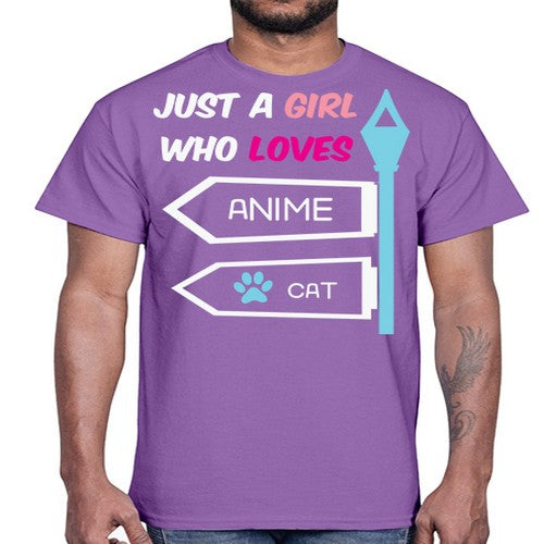 Just A Girl Who Loves Anime 264#- anime- Cotton Tee
