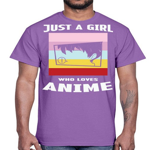 Just A Girl Who Loves Anime 265#- anime- Cotton Tee
