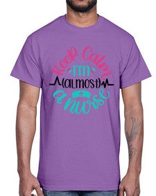 Keep Calm Im Almost Style Style 1027#- nurse- Cotton Tee