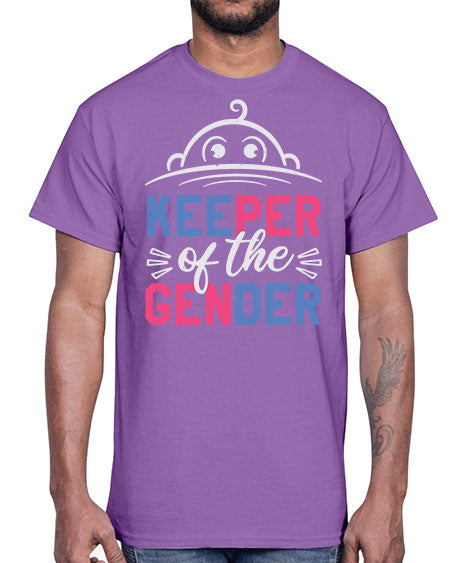 Keeper of the gender Style 135#- baby shower- Cotton Tee