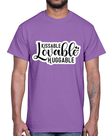 Kissable Lovable Huggable 361#- baby- Cotton Tee