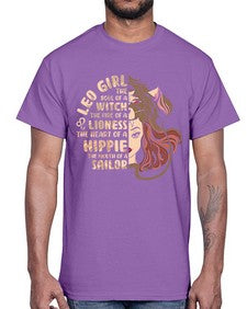 Leo girl 289#- leo- Cotton Tee