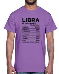Libra Nutrition Facts 318#- libra- Cotton Tee