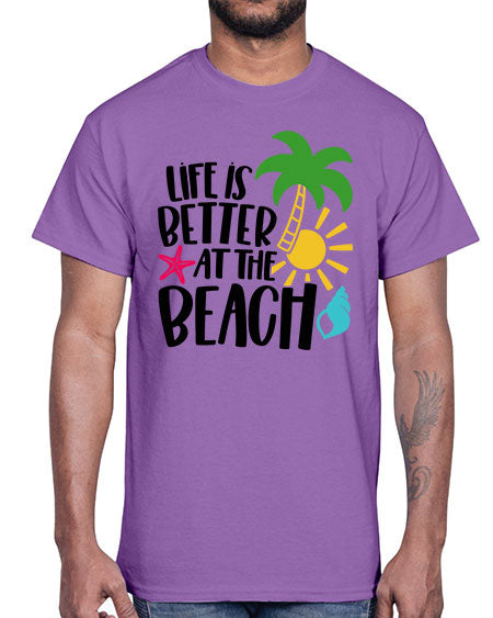 Life Is Better At The Beach Style 34#- summer- Cotton Tee