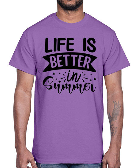 Life is better in Summer 01#- summer- Cotton Tee