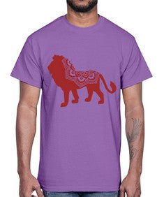 LionMandala 734#- mandala- Cotton Tee