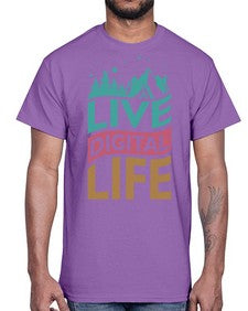 Live Digital Life 7#- internet- Cotton Tee