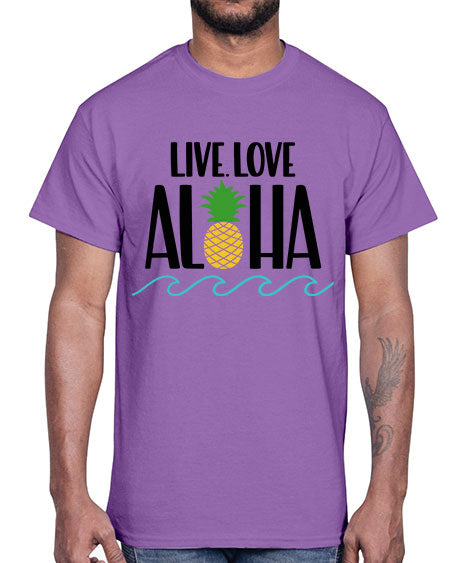Live Love Aloha Style 30#- summer- Cotton Tee
