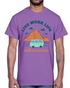 Live Work Life 6#- internet- Cotton Tee