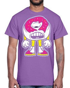 Living donut 159#- cartoon food- Cotton Tee